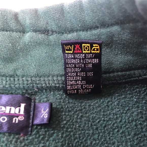 Vtg Weekend Edition Forest Green Sweat Shirt - Picture 13 of 16